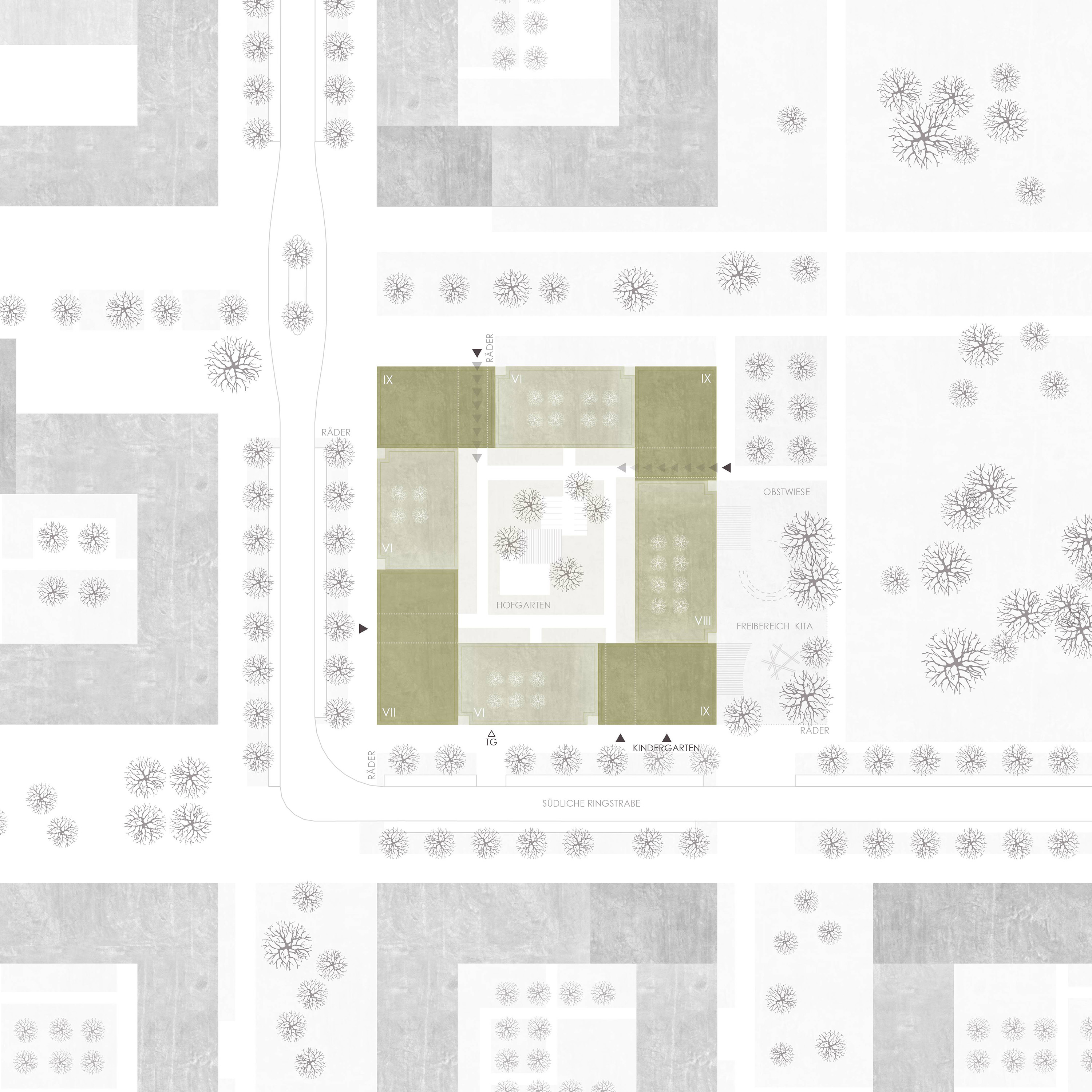 WBW Wohnungsbau und KiTa Bayernkaserne WA5, München