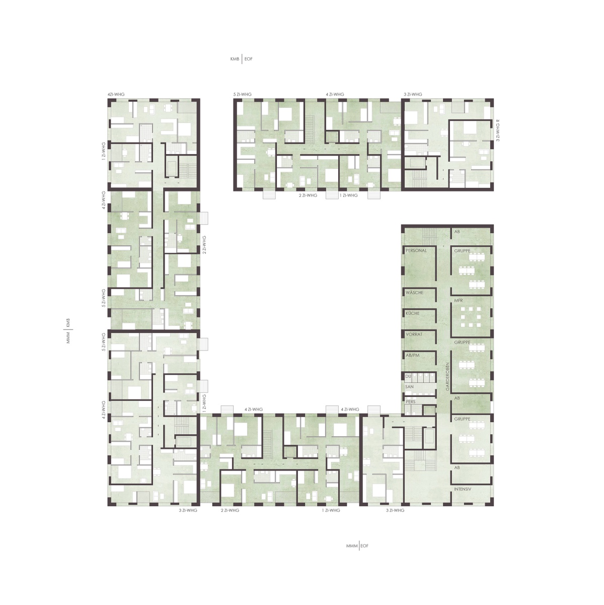WBW Wohnungsbau und KiTa Bayernkaserne WA5, München - 5 WBW Wohnungsbau und KiTa Bayernkaserne WA5, München - 5