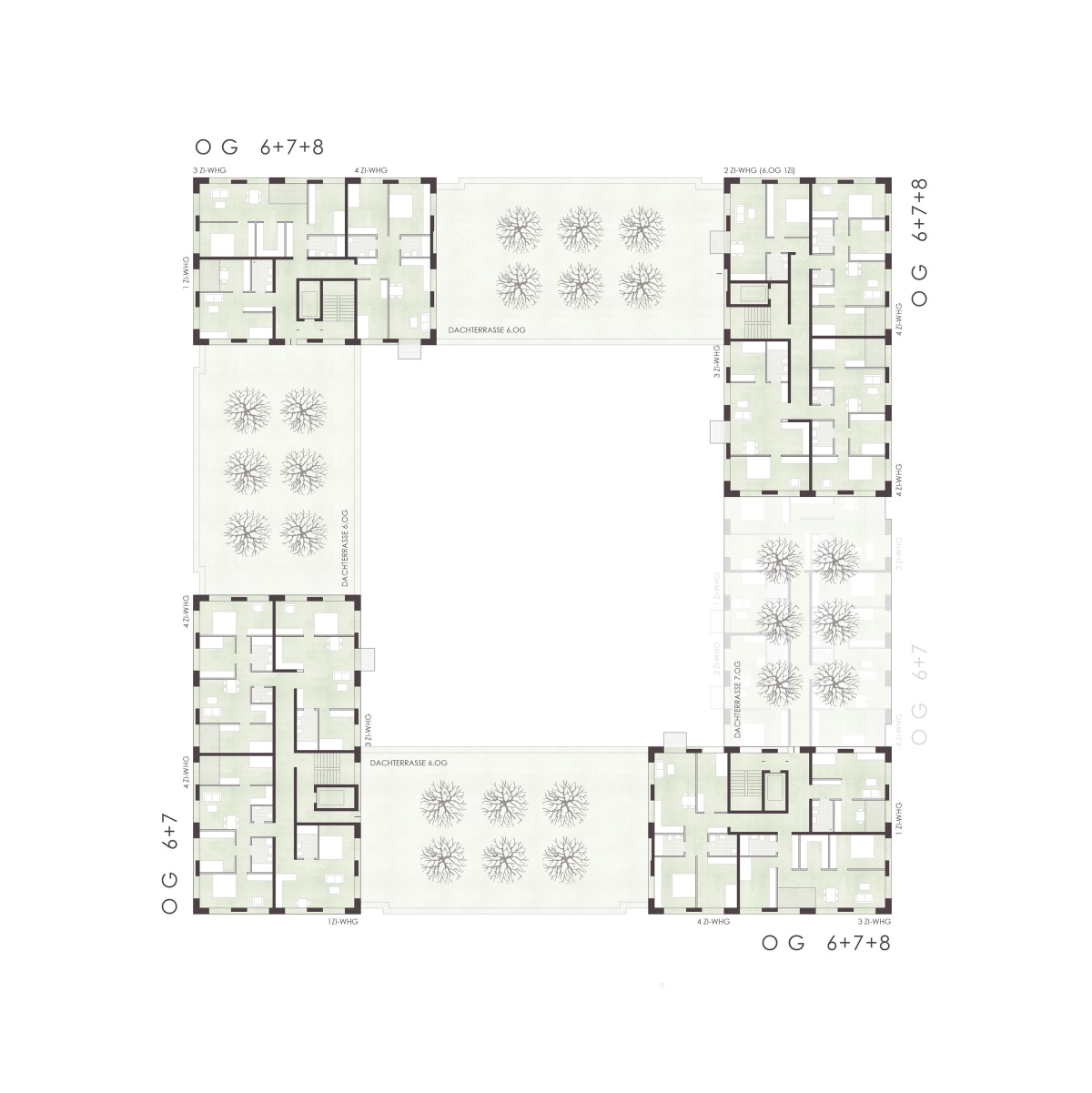 WBW Wohnungsbau und KiTa Bayernkaserne WA5, München - 6 WBW Wohnungsbau und KiTa Bayernkaserne WA5, München - 6