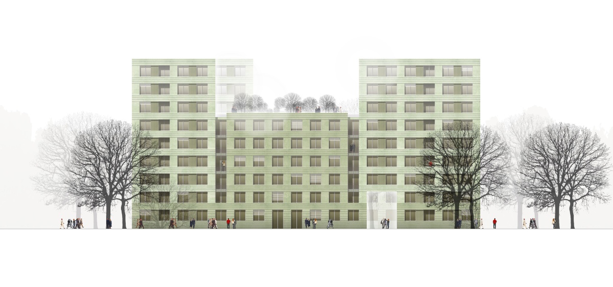WBW Wohnungsbau und KiTa Bayernkaserne WA5, München - 3 WBW Wohnungsbau und KiTa Bayernkaserne WA5, München - 3