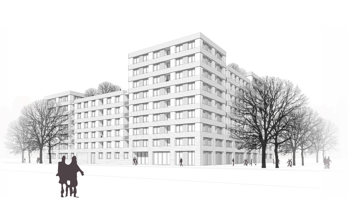 WBW Wohnungsbau und KiTa Bayernkaserne WA5, München - 8 WBW Wohnungsbau und KiTa Bayernkaserne WA5, München - 8