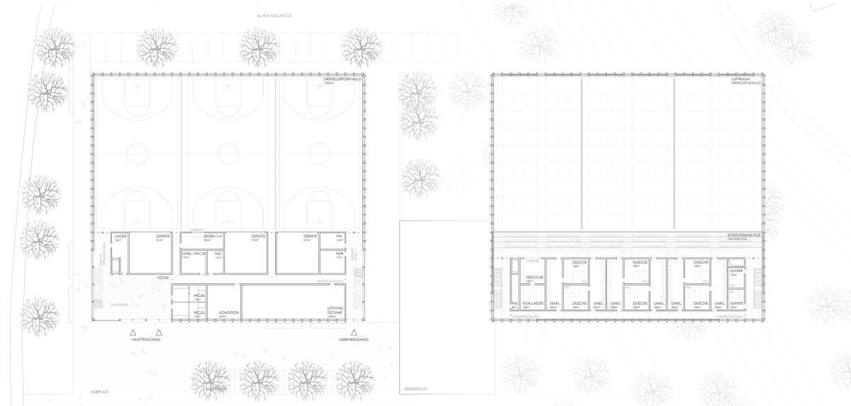 WBW Dreifeldsporthalle Dr. Pfleger Campus, Hallstadt - 4 WBW Dreifeldsporthalle Dr. Pfleger Campus, Hallstadt - 4