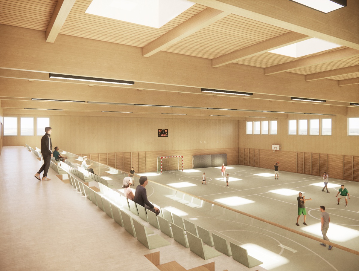 WBW Dreifeldsporthalle Dr. Pfleger Campus, Hallstadt - 2 WBW Dreifeldsporthalle Dr. Pfleger Campus, Hallstadt - 2