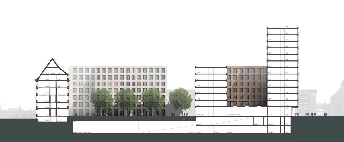 WBW Hauptpostareal, Nürnberg - 6 WBW Hauptpostareal, Nürnberg - 6